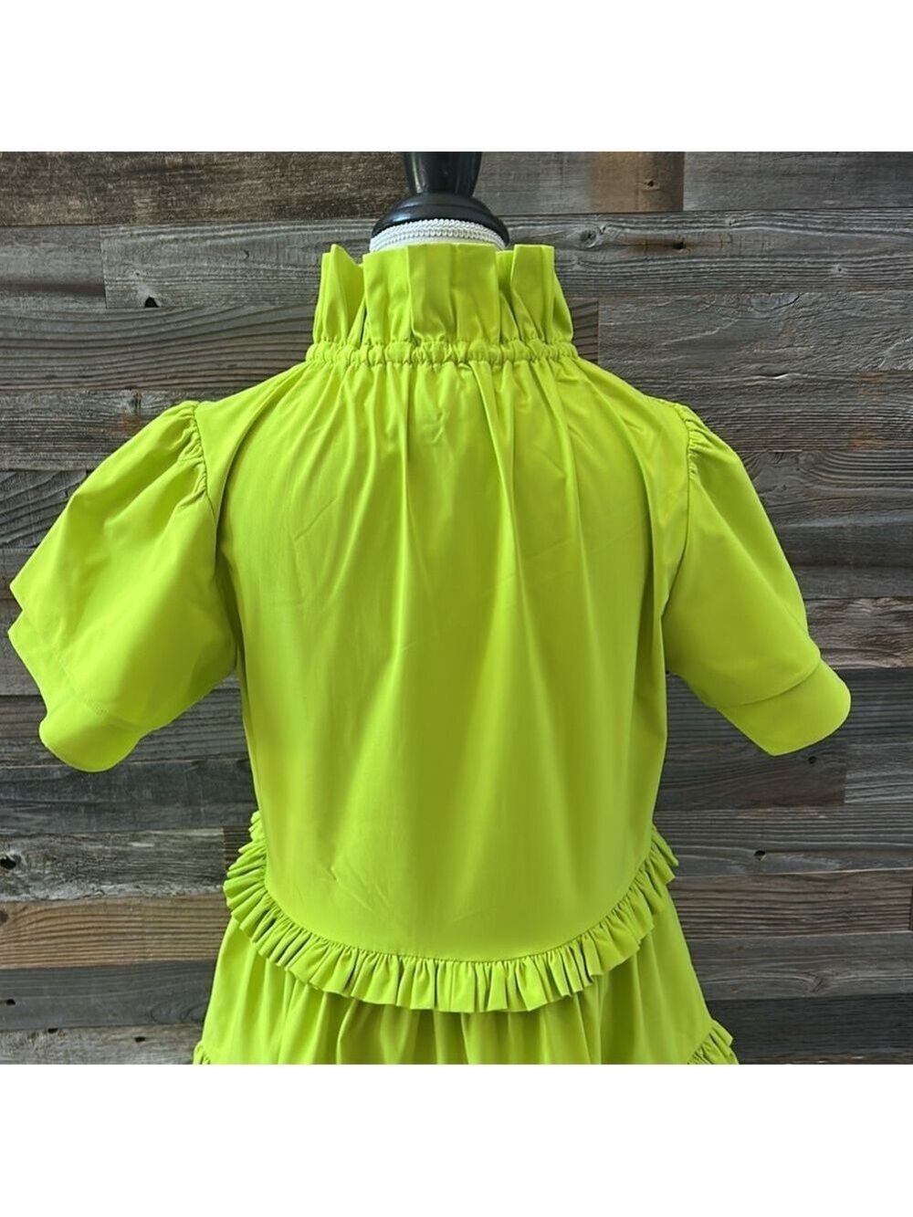 Alden Adair Hallie Ruffle Dress in Citrus Size Small NWT - Picture 8 of 12